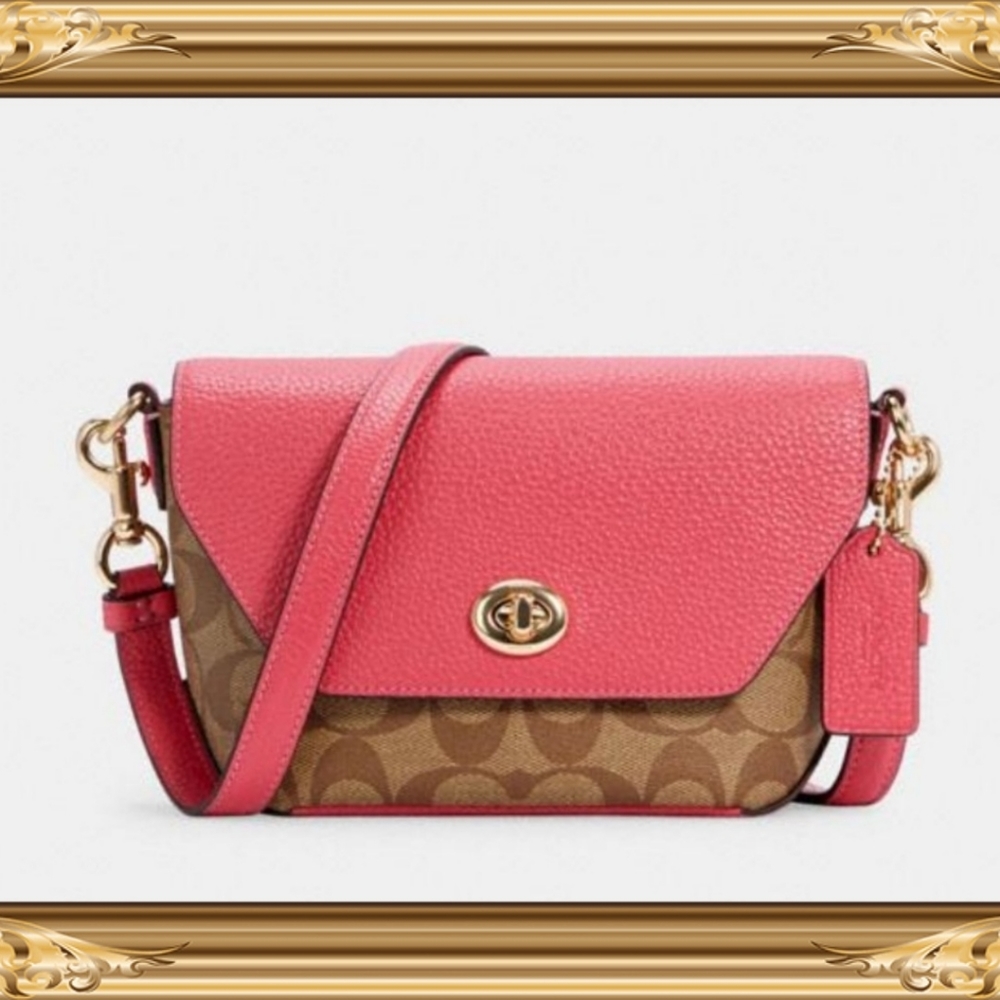 Coach Karlee Crossbody In Signature Canvas Im/Khak